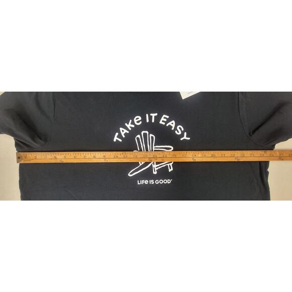 NWT Life Is Good Take It Easy T-Shirt Men’s XXL Black Graphic Short Sleeve Tee - Picture 7 of 7